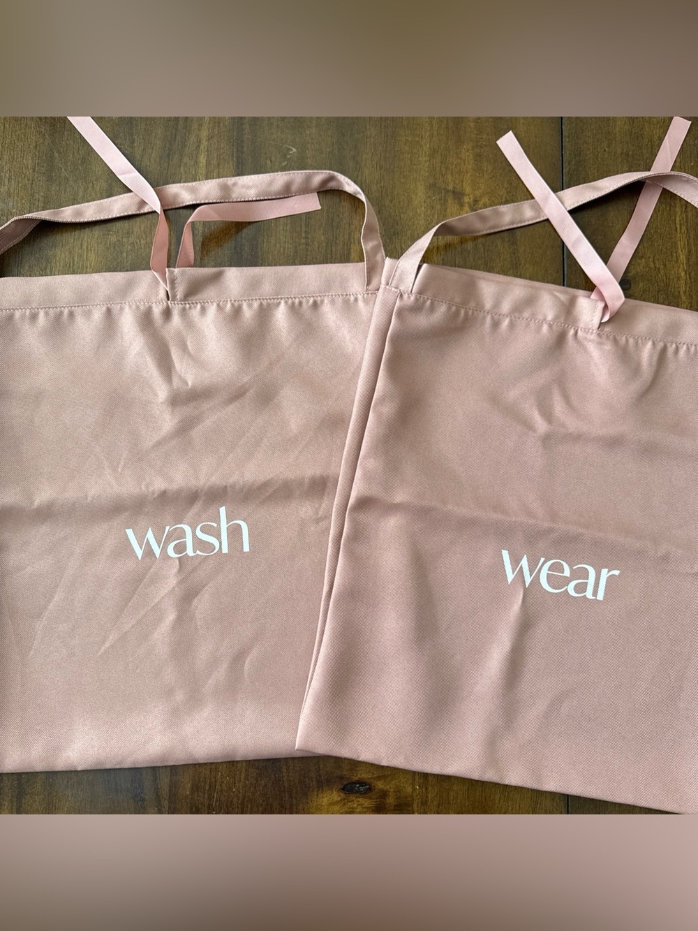 NEW Hanky Panky Mauve Pink Laundry Bags WASH WEAR Travel Drawstring Clothes Sack